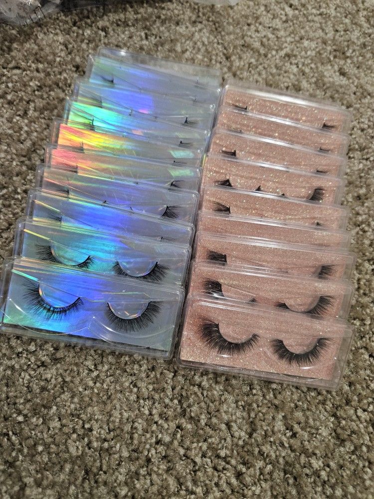 Huge Eyelash Lot - Brand New Faux Mink & 3D Lashes - Over 50 Pairs!