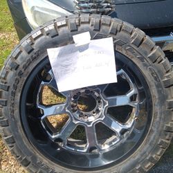 22' Rim And Tire For Pickup Truck