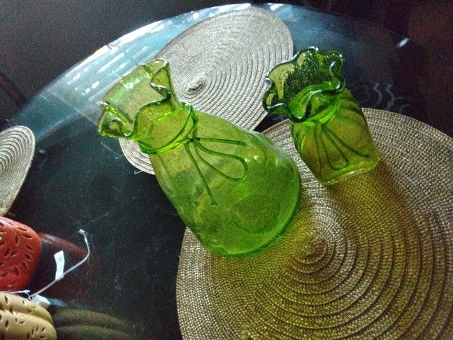 Green BLOWN GLASS