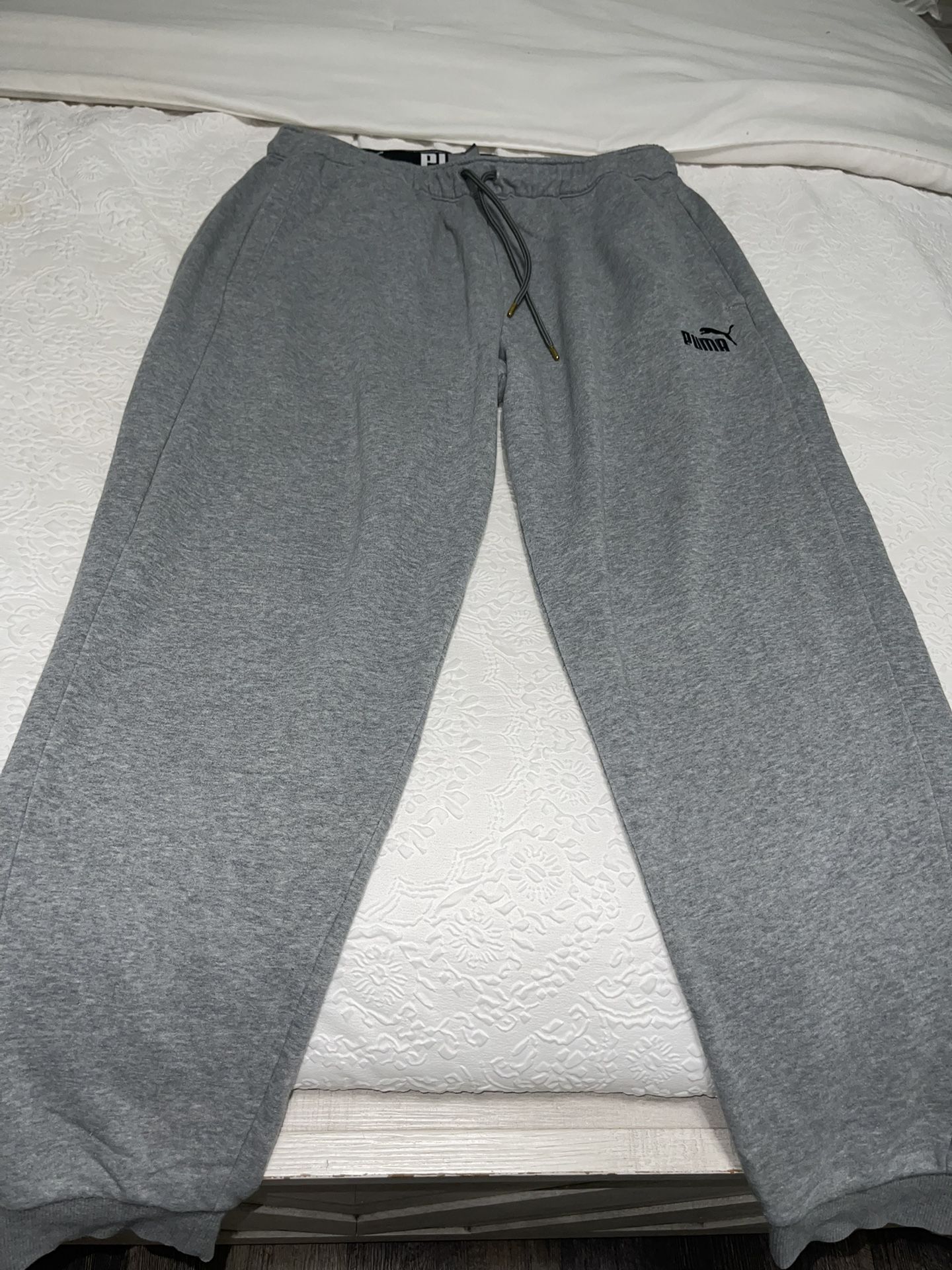 Grey Puma Sweatpants