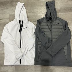 Like New Nike Dri-Fit Jackets With Hoodie, Men Size Medium And Small