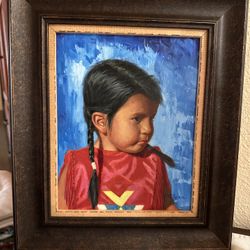 Indian Girl Painting