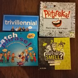 Lot Of 4 Boardgames Catch Phrase
