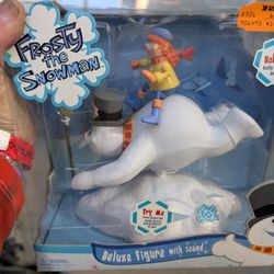 Frosty The Snowman Deluxe Figure w Sound in Box Bobbling Belly Whopper Action!!!