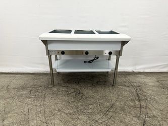 ETL 3 plate warmer and dry steam table 120v NH-3-120