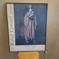 Vintage Rafael Coronel Exhibition Poster - Galería Tonalli 1981