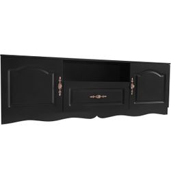 Brand: EliteZ TV Stand for 60+ Inch TV, Modern Entertainment Center with 1 Drawer 1 Shelf 2 Cabinets Media Console Storage Cabinet for Bedroom Living 