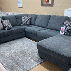 sectional available with a right or lef side chase