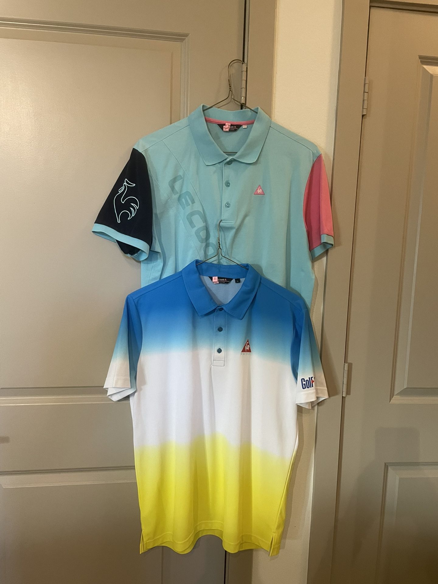 Le Coq Sportif Golf Polo Shirts Size L 