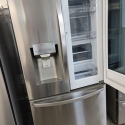 LG Instaview Stainless Steel French Door Refrigerator With Double Ice Maker 🧊 🧊 