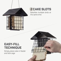 Suet Bird Feeder (Double Capacity)