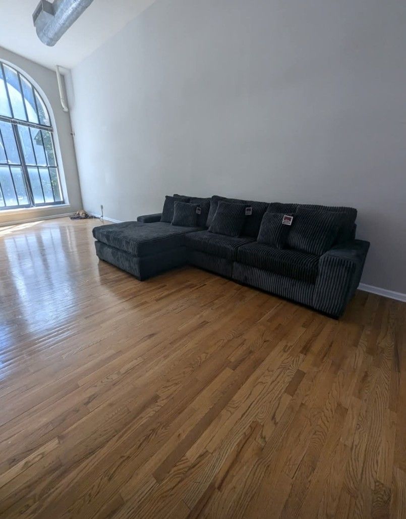 Comfy 3PC Plush Reversible Sectional