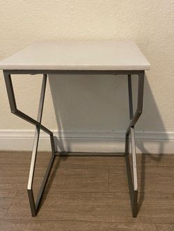 Small White Side Table