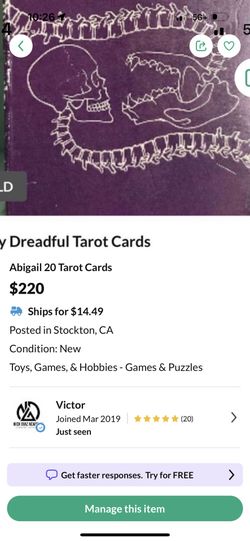 20 Penny Dreadful Tarot Cards