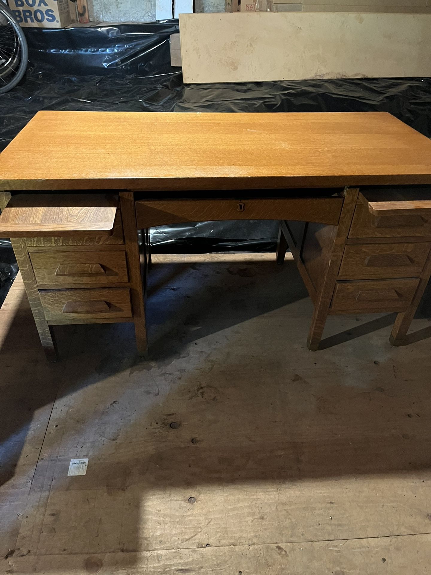 Vintage Sold Oak Desk