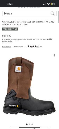 Cathartt waterproof work Boots