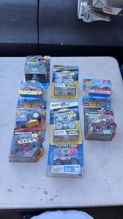 Monster jam and hot wheels
