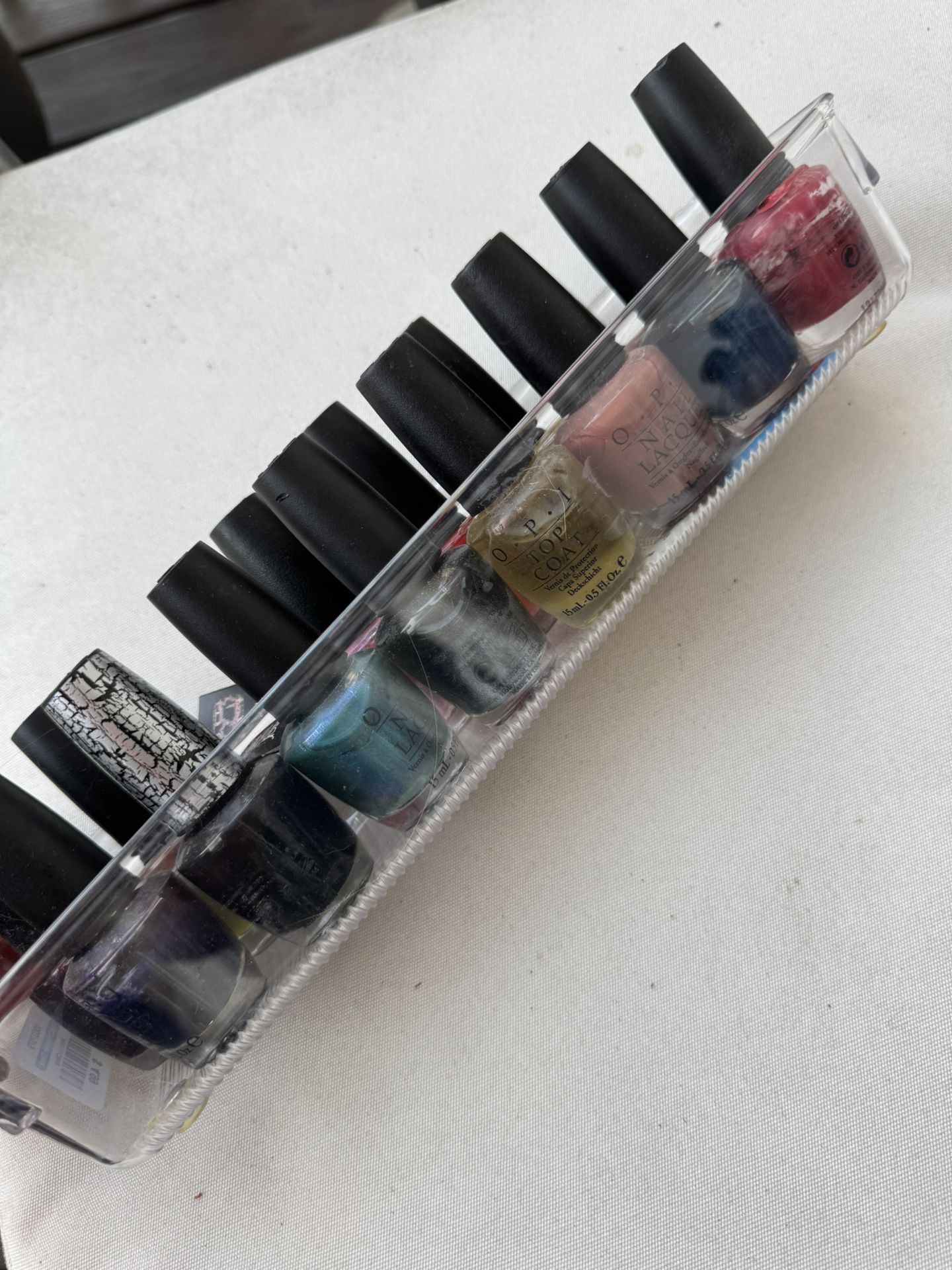 15 OPI Nail Polishes & Storage Tray