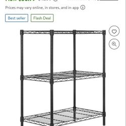 BestOffice
BestOffice Wire Shelving Cart Unit 3 Shelves Shelf Rack Layer Tier,Black