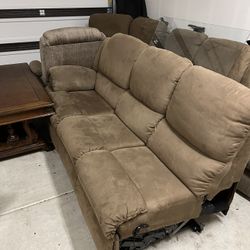 Big L Shape Couch With Recliners