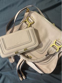 Chloe Marcie Bag + Matching Wallet – Blush Nude – New With Tags