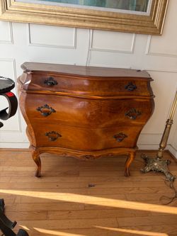 antique birch dresser