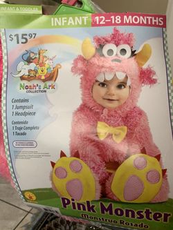 Pink monster costume