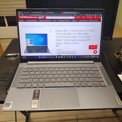 Excellent Touchscreen Lenovo Slim 7 14ITL05 Notebook, Core i5, $400