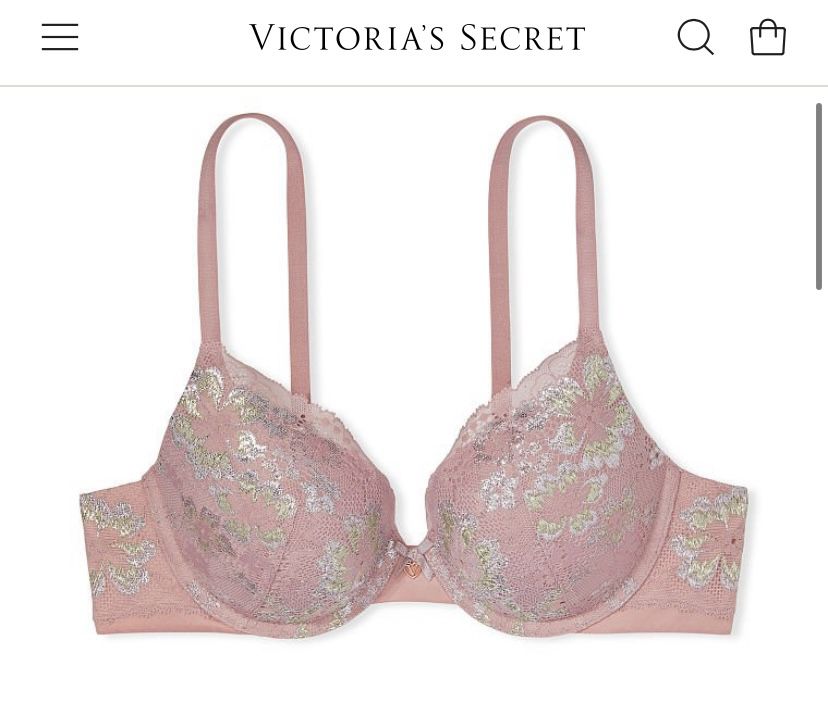 New Victoria Secret Pink rhinestone crystal Bra 36C for Sale in Rancho  Cucamonga, CA - OfferUp