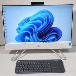 HP 23.8" All-in-One Desktop PC, 12th Gen. Intel Core i3-1215U, 8GB RAM, 512GB SSD, Touchscreen