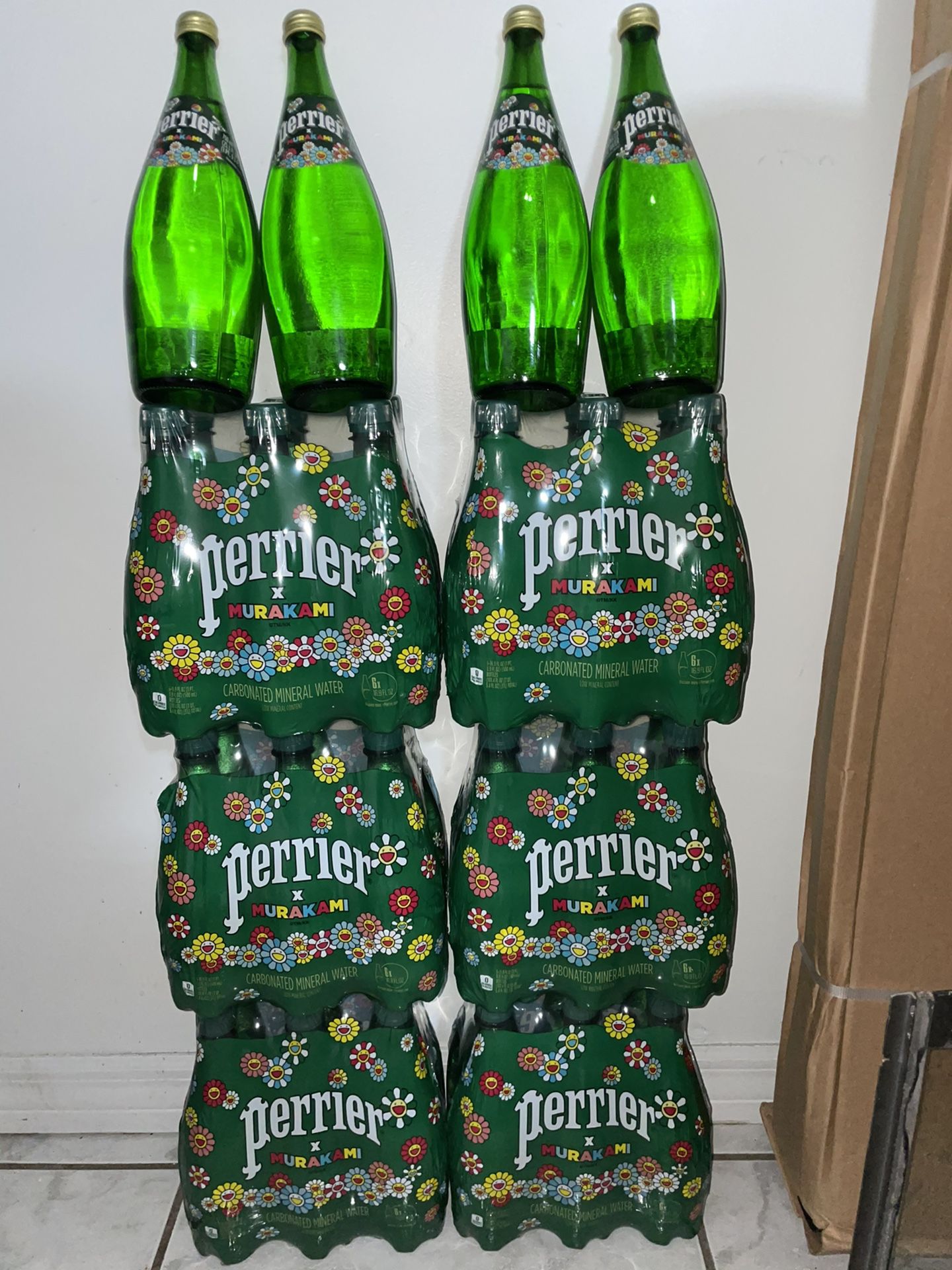 Perrier x Murakami Packs Glass/Plastic Bottles