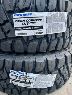 Toyo R/T Pro 37x13.50R17 E Rated 10 Ply Tires ( Set of 4 ) 🔥🔥🔥