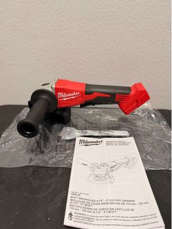 New Milwaukee M18 Brushless 4-1/2in Grinder