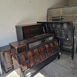 Queen Bedframe And 3 Dressers