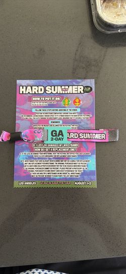 Hard summer ticket (have confirmations too)