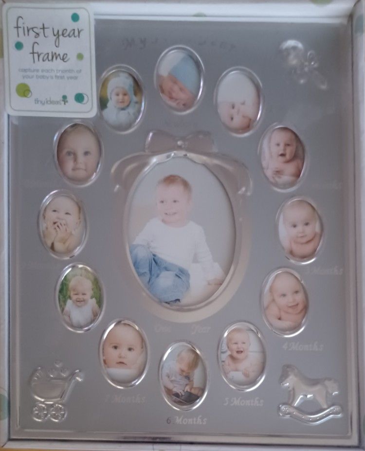 Baby's First Year Frame Brand New By. Tiny Ideas