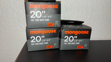 Mongoose 20”x4”-4.9” fat tote bike tube (x3)