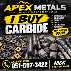 💰 BUYING CARBIDE — $15/LB CASH!