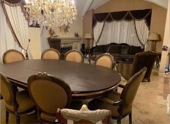 John-Richard Luxury Dining Table & 10 Chair Set