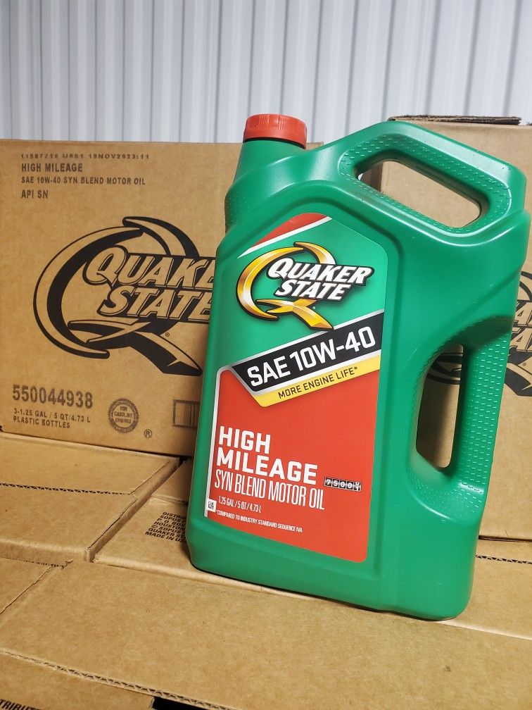 Special Price QUAKER STATE 10w40 High Milage Case 3GAL 5QT