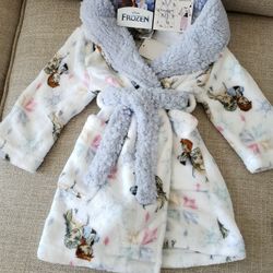 Disney Pajamas Disneys Frozen 2 Toddler Girl Size 2t Winter Sisters Bath Robe 