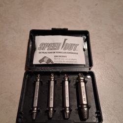 Brand New Set Of 4 Speed Out Damaged Screw Extractor