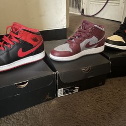 Jordan Mid (Fire Red/Blk)