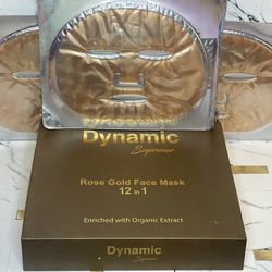 1 Dynamic Supreme Rose 24K Gold Face Mask - Enriched with Organic Extract