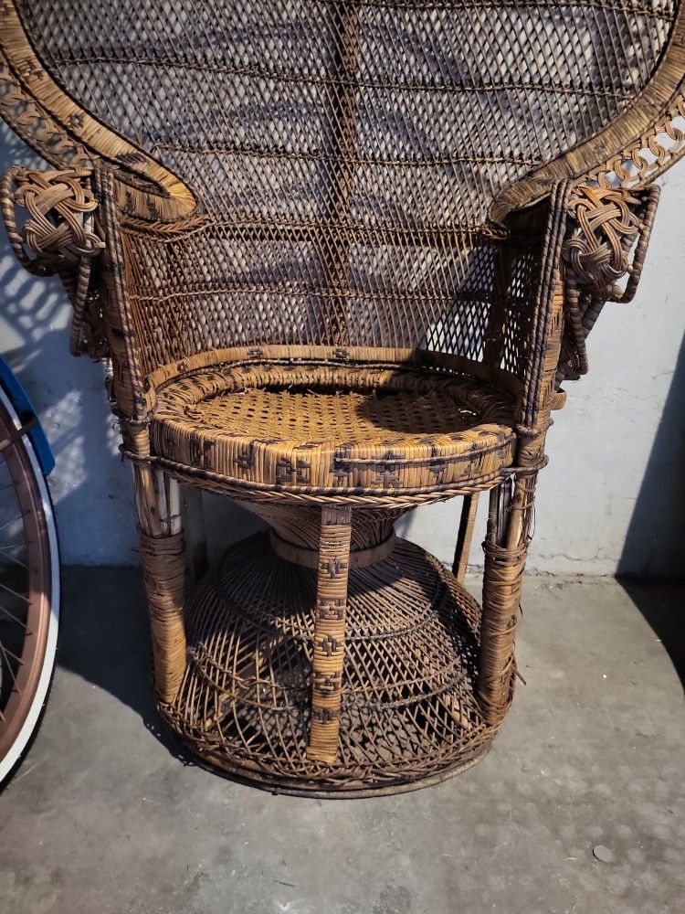 Peacock Wicker Rattan Chair