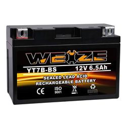 Vendo-Weize YT7B-BS - BaterÃa de alto rendimiento para motocicleta. Sellada, no requiere mantenimiento, para cuatrimoto Yamaha (ATV)