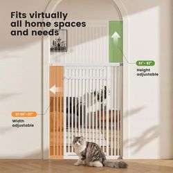 #C Gardner Pet Extra Tall Cat Gate (White, 87") $ 49