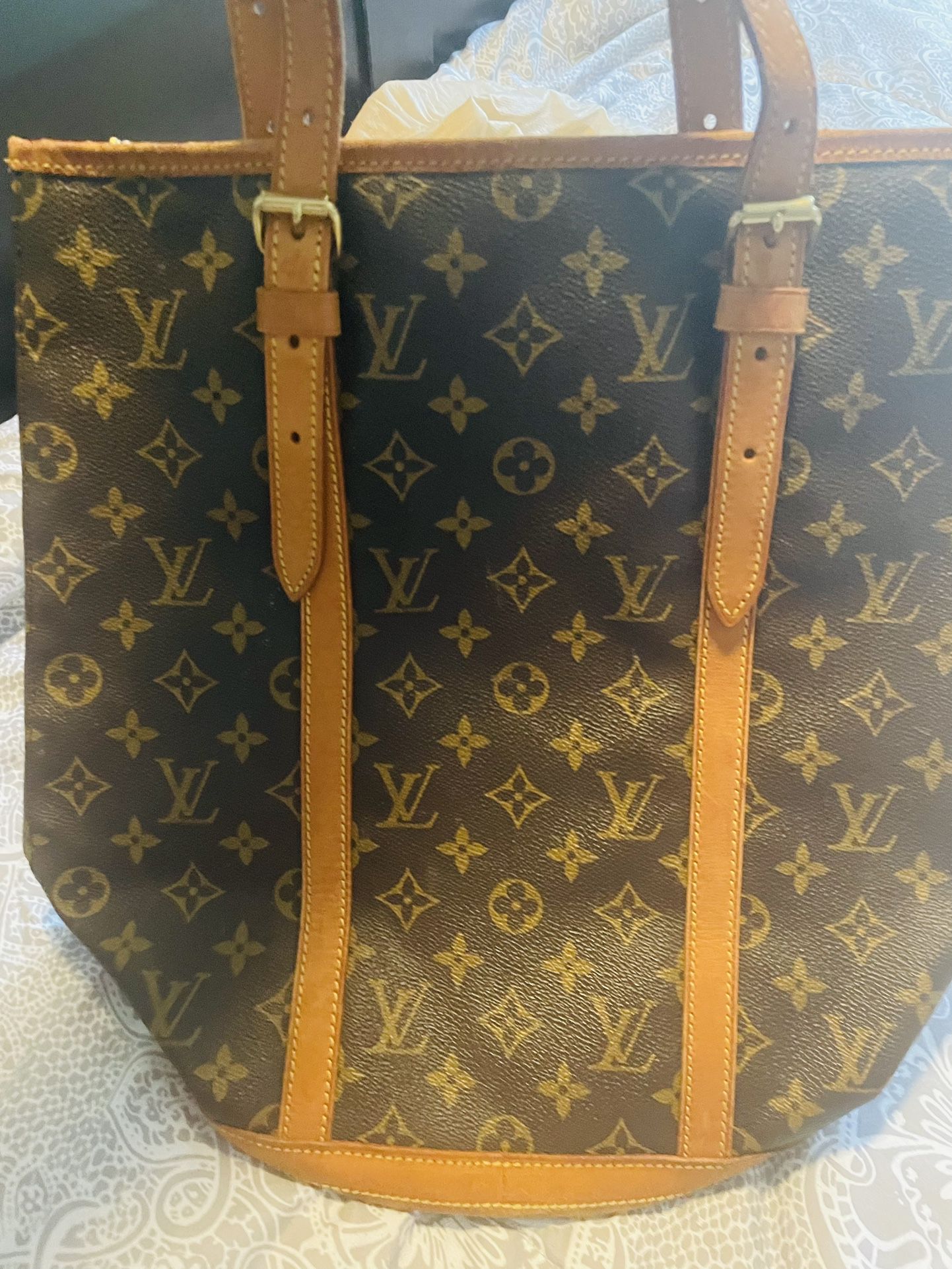 Louis Vuitton Bucket Bag GM Brown Canvas