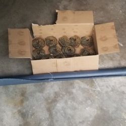 Roofing: 1 Whirlybird Turbine, half box of nails, half roll synthetic underly.