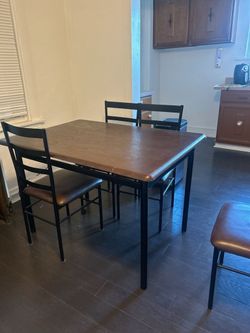 Dinning table with four chairs